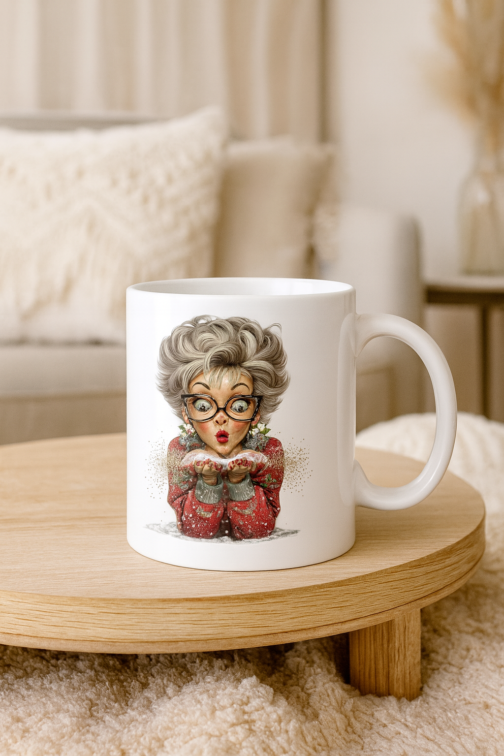 Mamie de Noël caricature