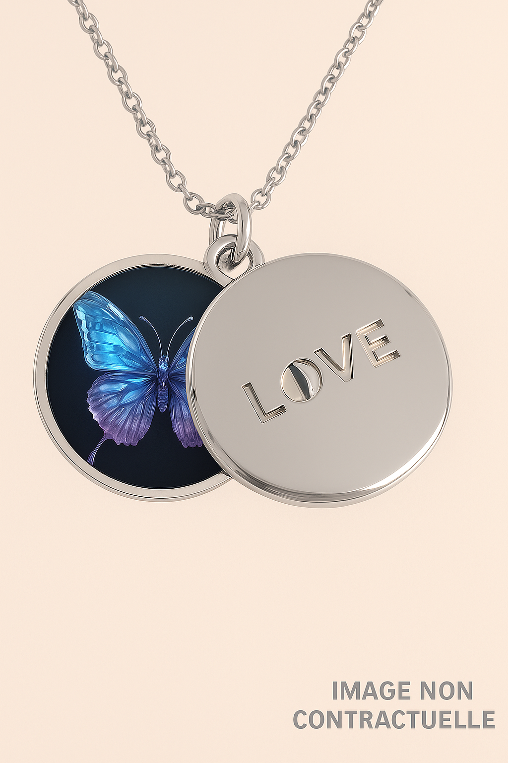 Collier double pendentif