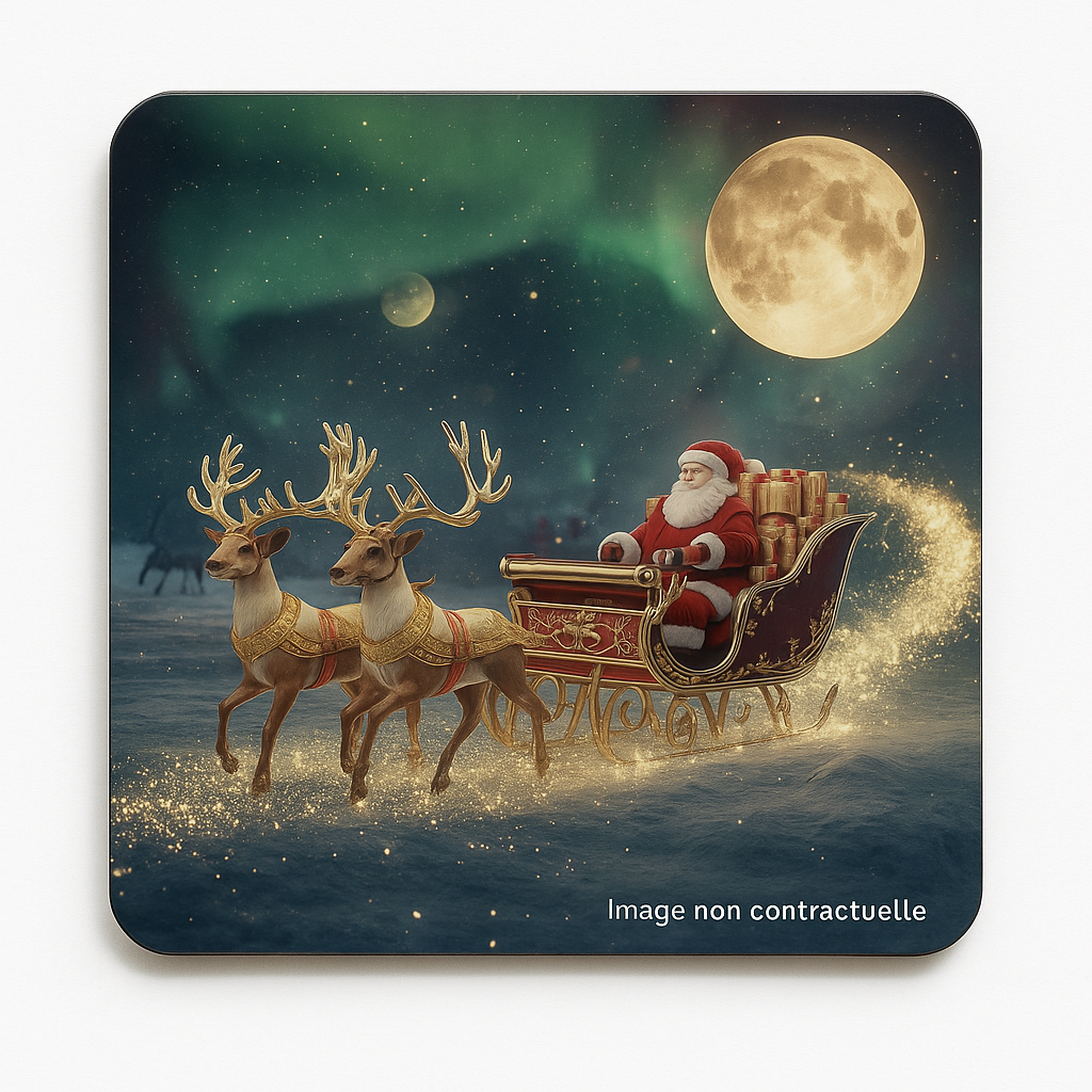 sous - verres carré  Noël