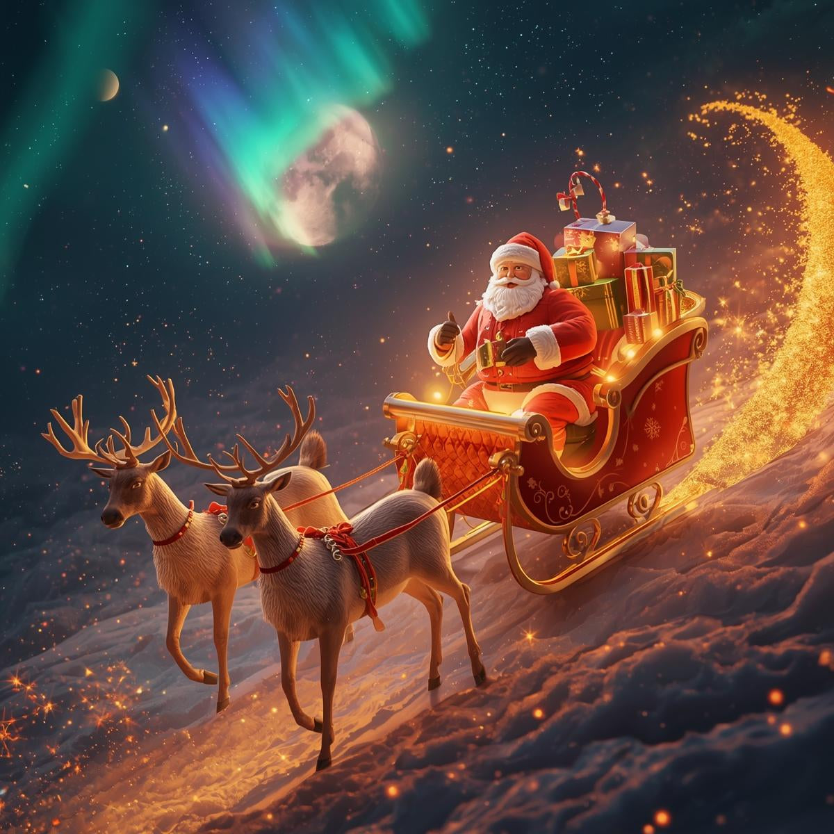sous - verres carré  Noël