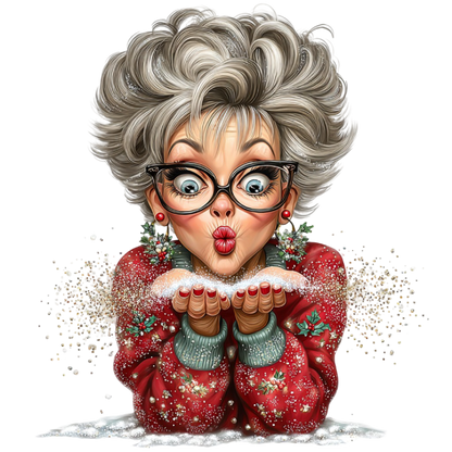 Mamie de Noël caricature