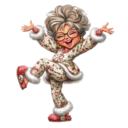 Mamie de Noël caricature
