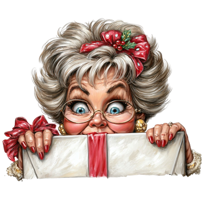 Mamie de Noël caricature